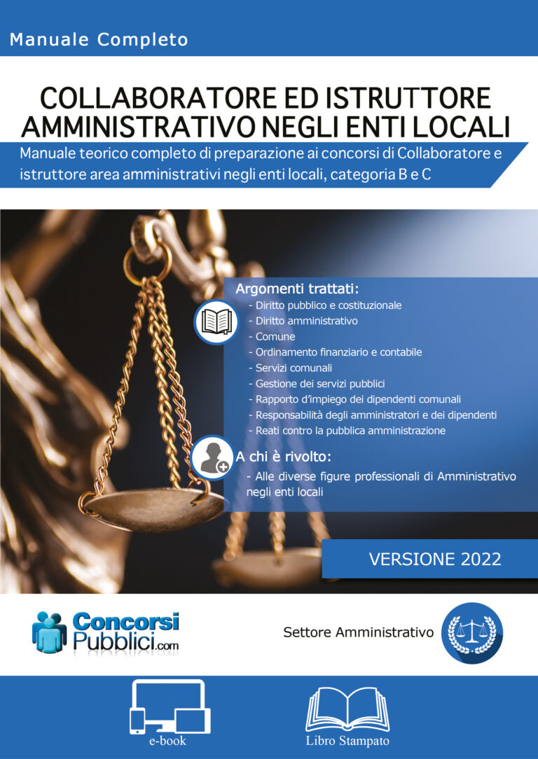 Collaboratore Ed Istruttore Amministrativo Negli Enti Locali E Book