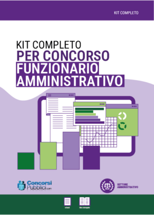 Funzionario Amministrativo, kit completo